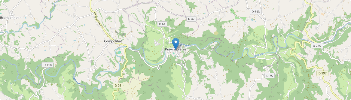 Prévinquières - Carte