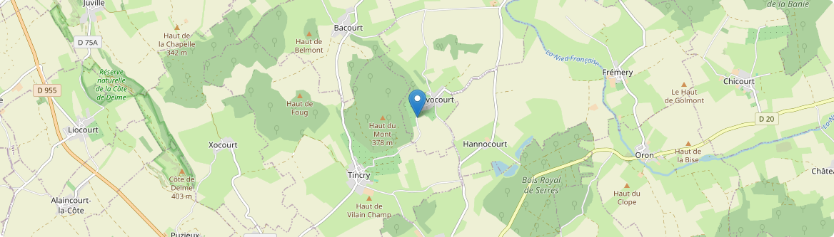 Prévocourt - Carte