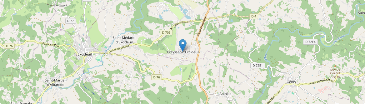 Preyssac-d'Excideuil - Carte