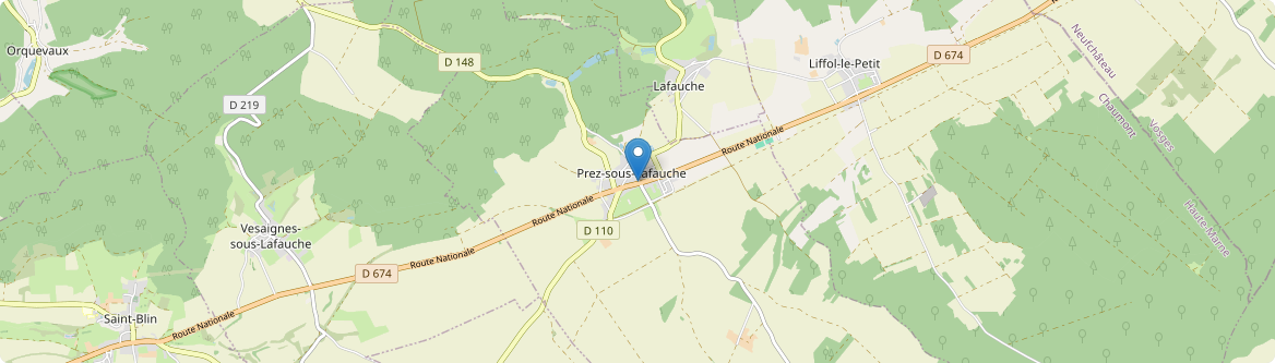 Prez-sous-Lafauche - Carte