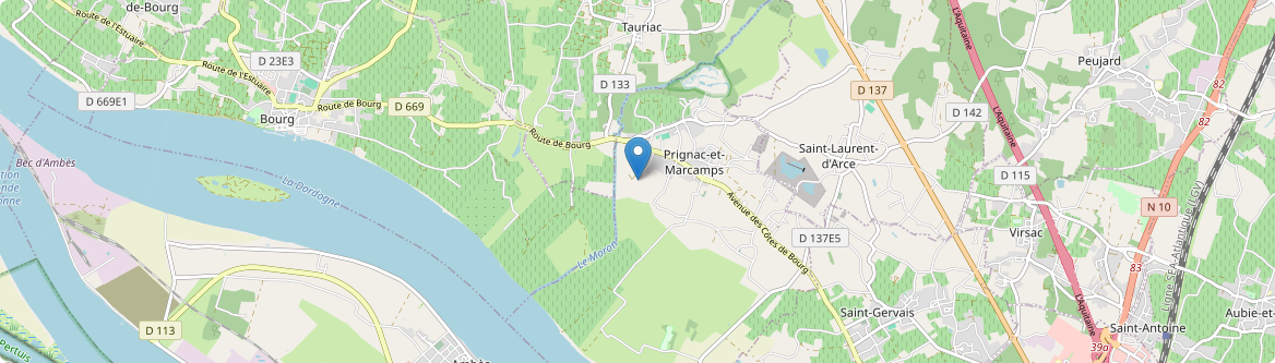 Prignac-et-Marcamps - Carte
