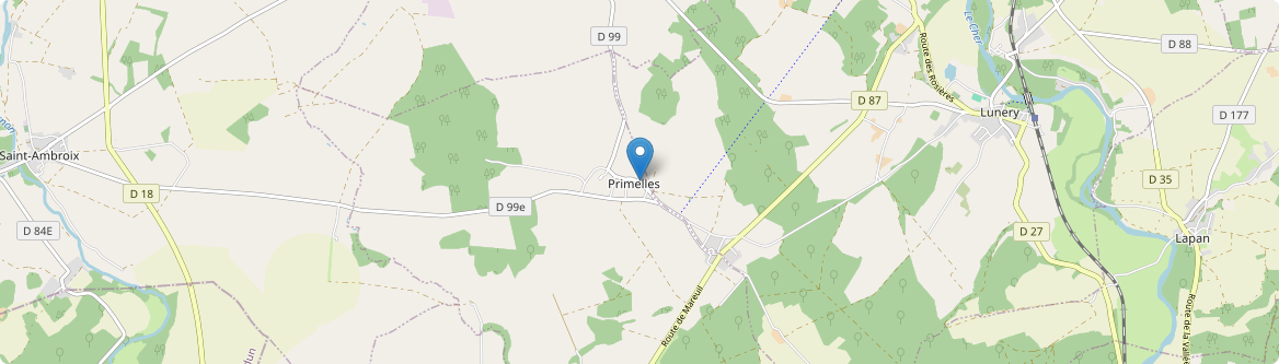 Primelles - Carte