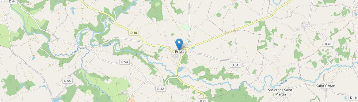 Prissac - Carte
