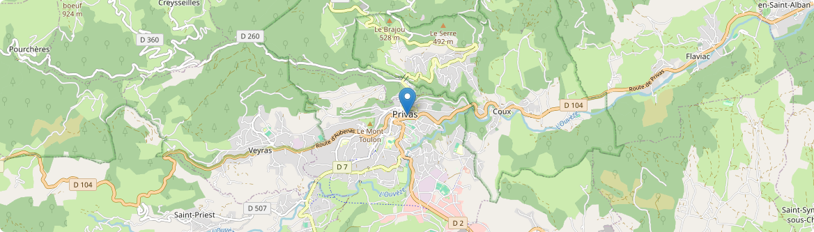 Privas - Carte