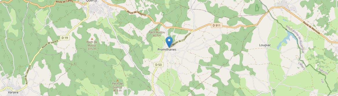 Promilhanes - Carte
