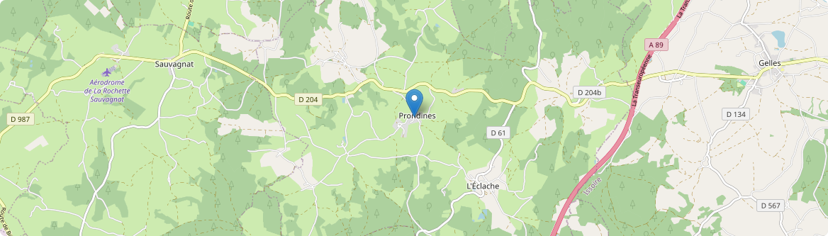 Prondines - Carte