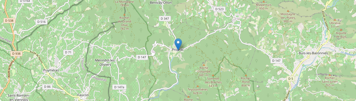 Propiac - Carte