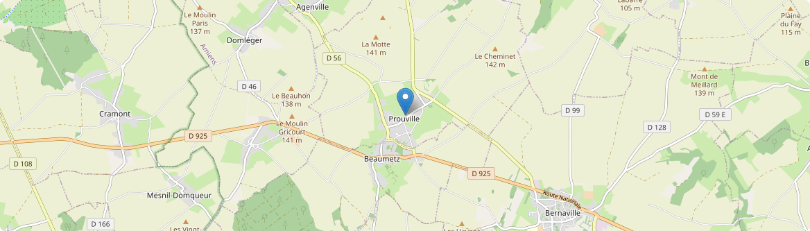 Prouville - Carte