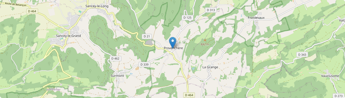 Provenchère - Carte