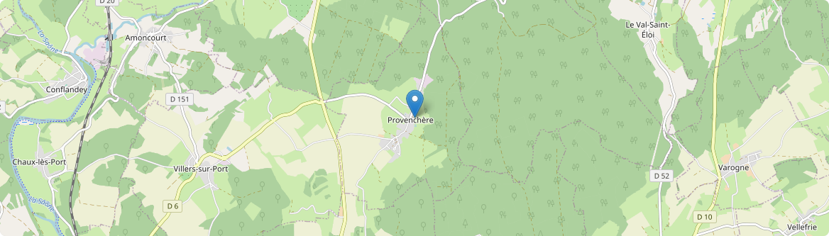 Provenchère - Carte