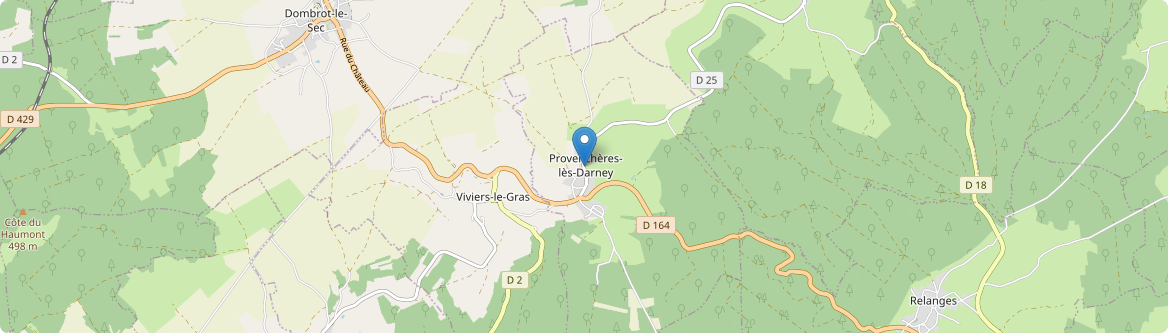 Provenchères-lès-Darney - Carte