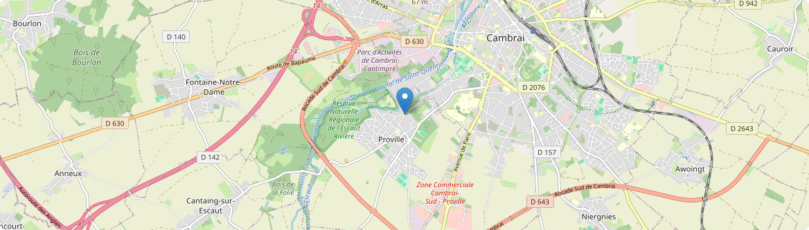 Proville - Carte