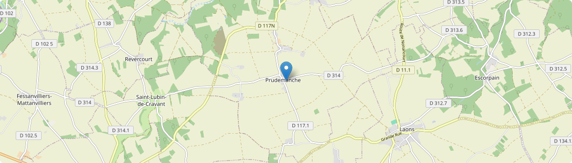 Prudemanche - Carte