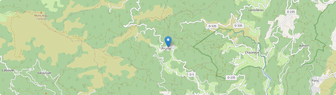 Prunet - Carte