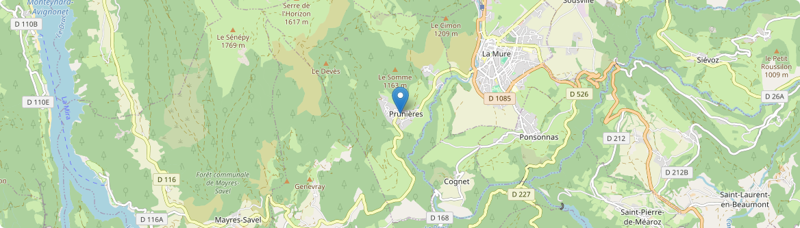 Prunières - Carte