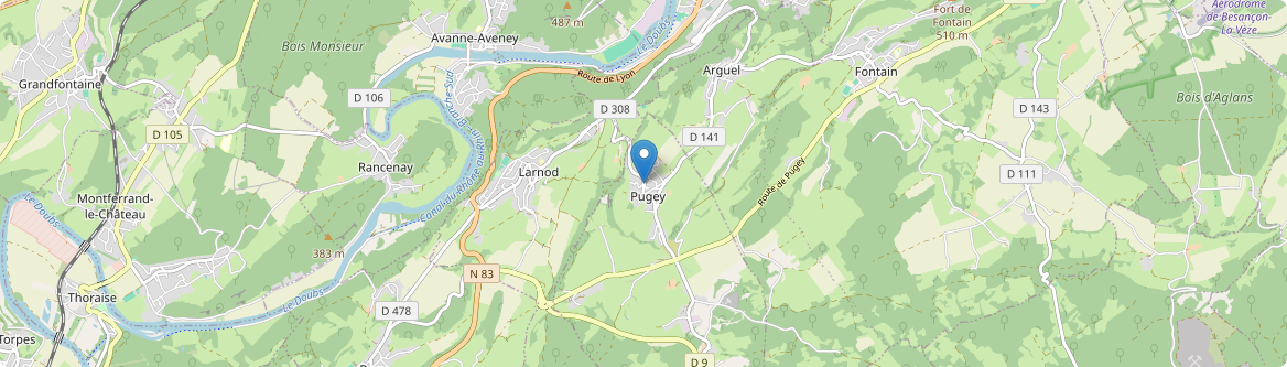 Pugey - Carte