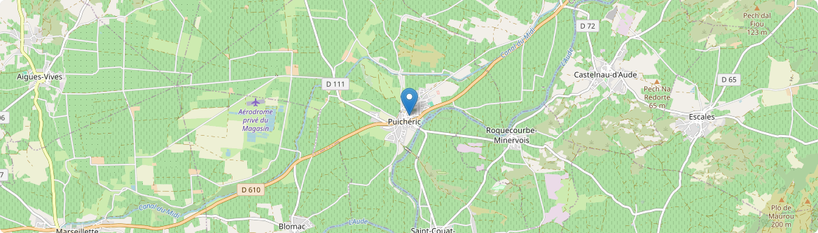 Puichéric - Carte