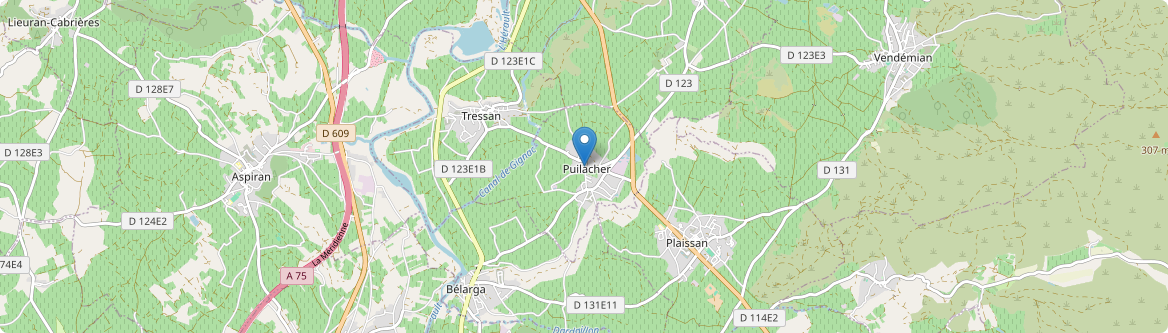 Puilacher - Carte
