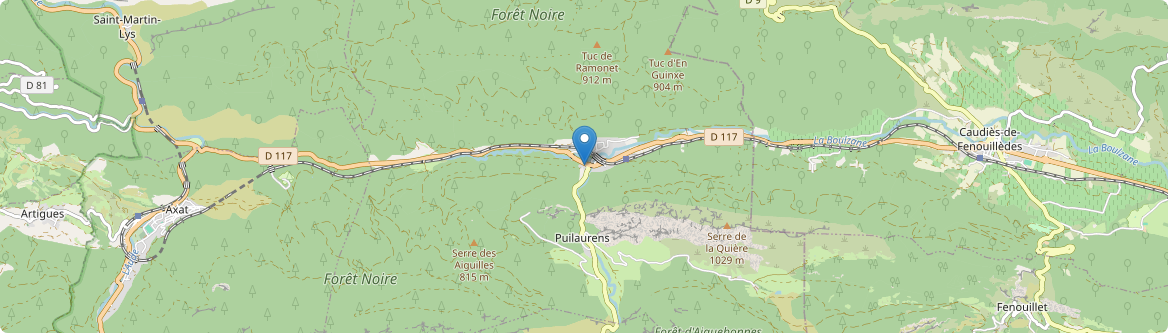 Puilaurens - Carte