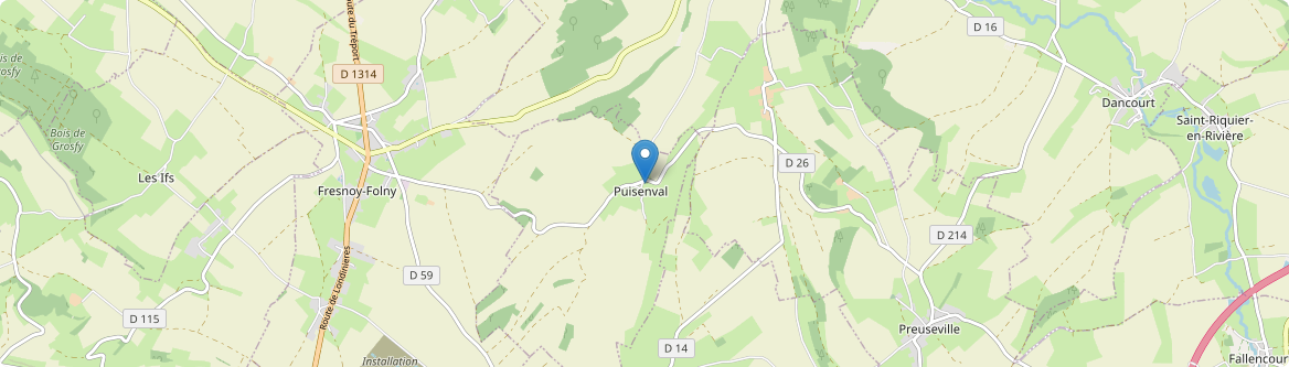 Puisenval - Carte