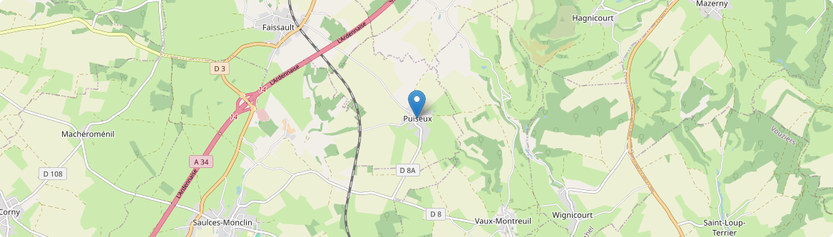 Puiseux - Carte