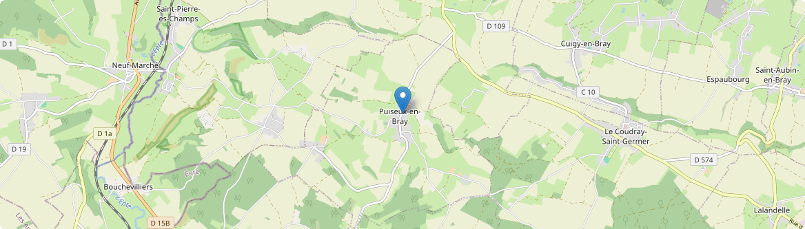 Puiseux-en-Bray - Carte