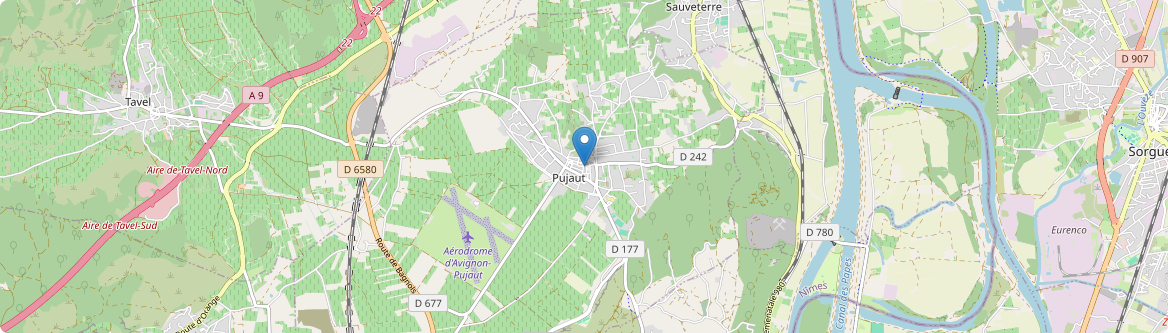 Pujaut - Carte