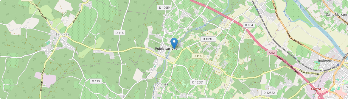 Pujols-sur-Ciron - Carte