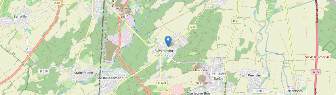 Pulversheim - Carte