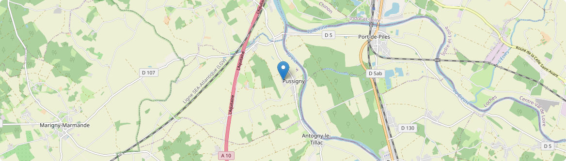 Pussigny - Carte