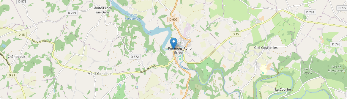 Putanges-le-Lac - Carte