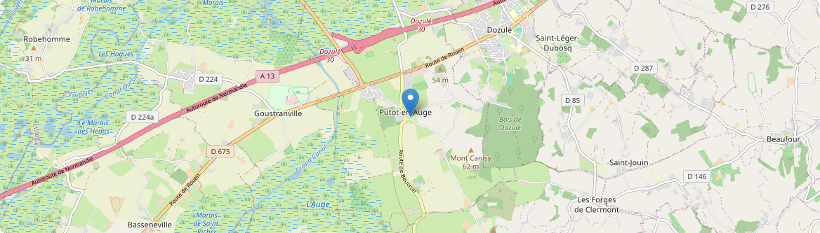 Putot-en-Auge - Carte