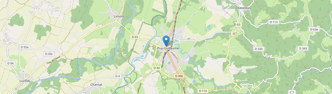 Puy-Guillaume - Carte