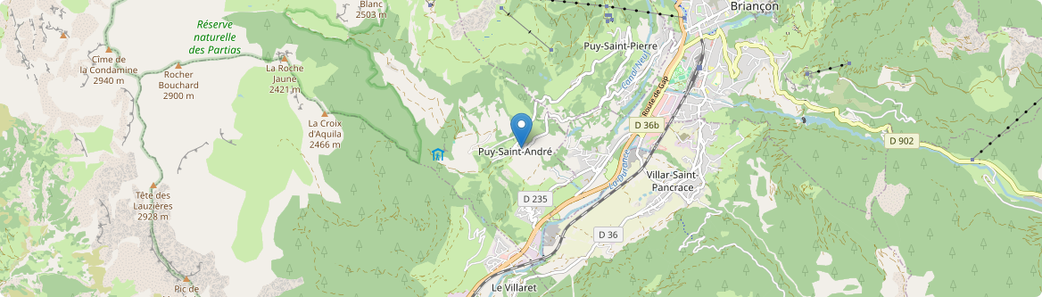 Puy-Saint-André - Carte