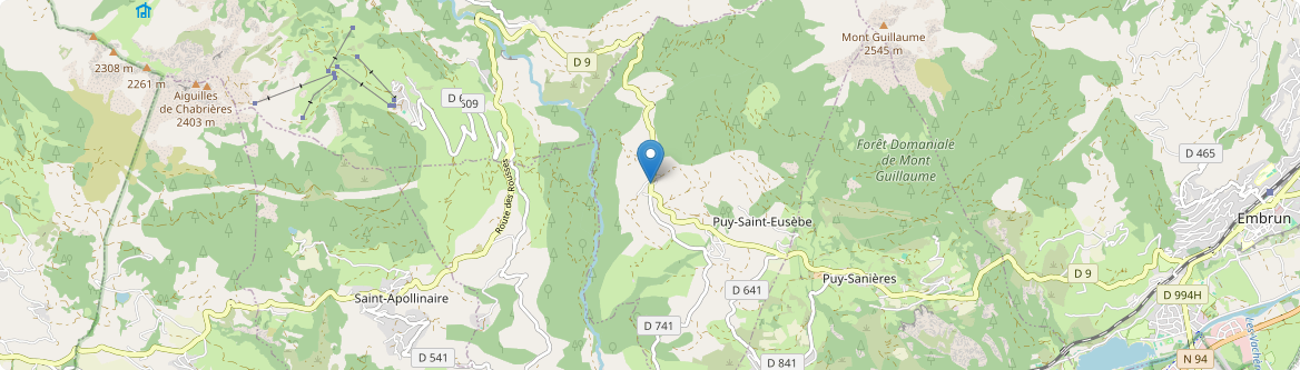 Puy-Saint-Eusèbe - Carte