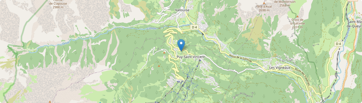 Puy-Saint-Vincent - Carte