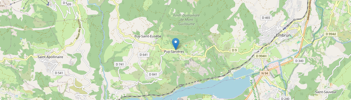 Puy-Sanières - Carte