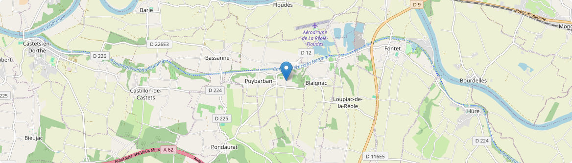 Puybarban - Carte