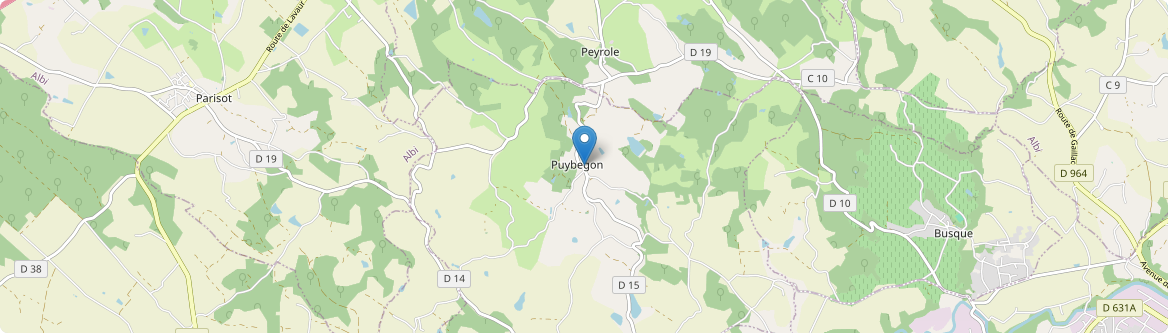 Puybegon - Carte