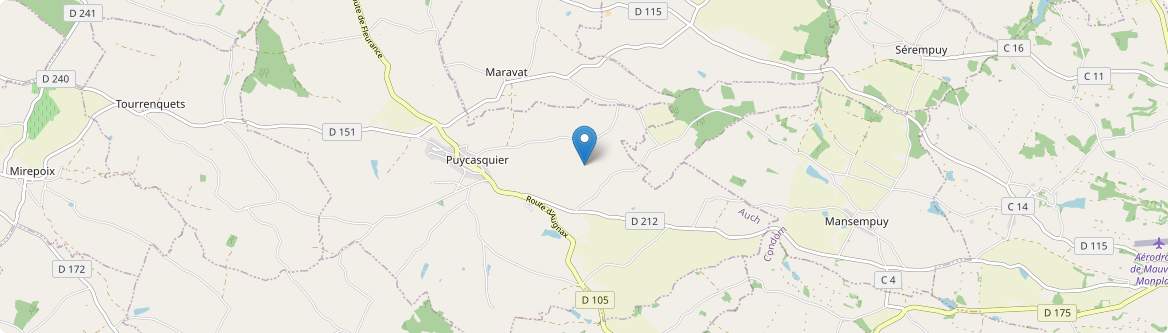 Puycasquier - Carte