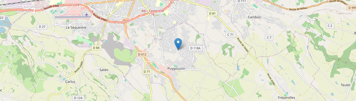 Puygouzon - Carte