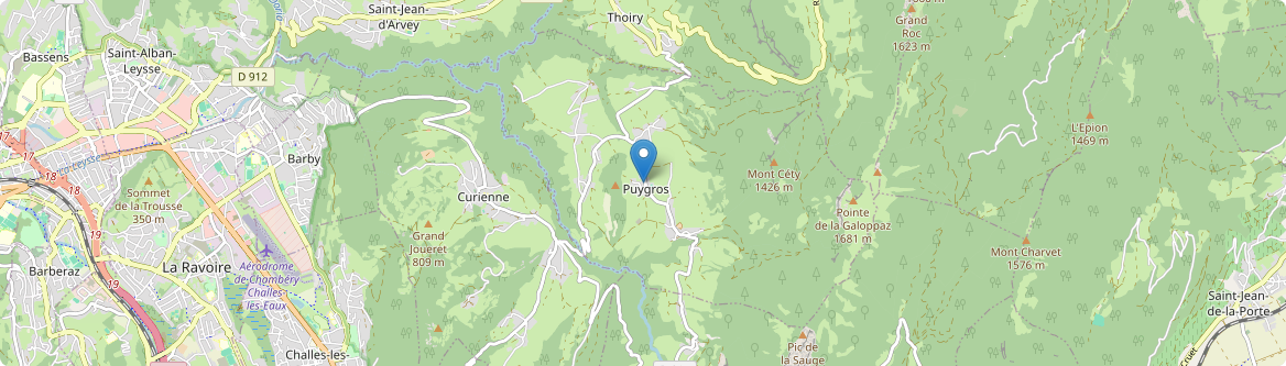 Puygros - Carte