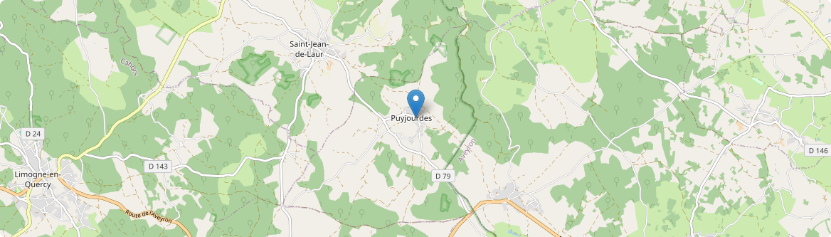 Puyjourdes - Carte