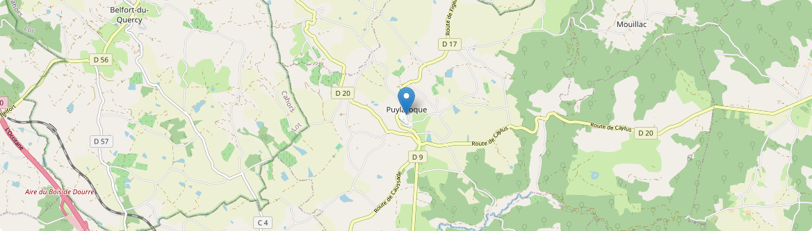 Puylaroque - Carte
