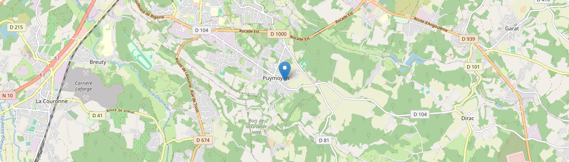 Puymoyen - Carte