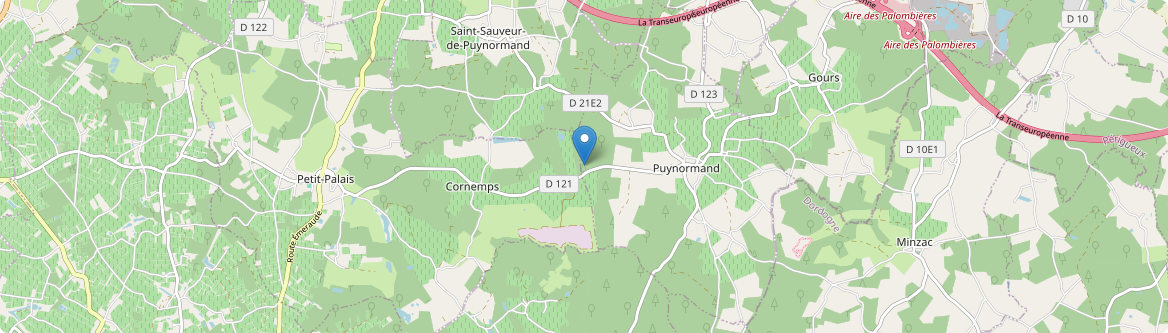 Puynormand - Carte