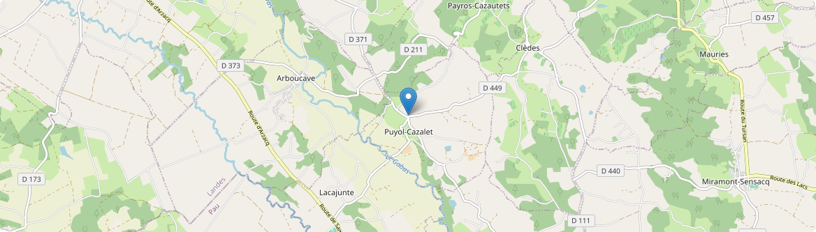 Puyol-Cazalet - Carte