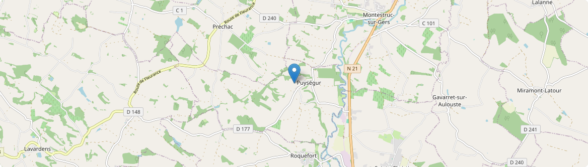 Puységur - Carte