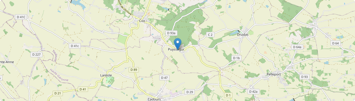 Puysségur - Carte