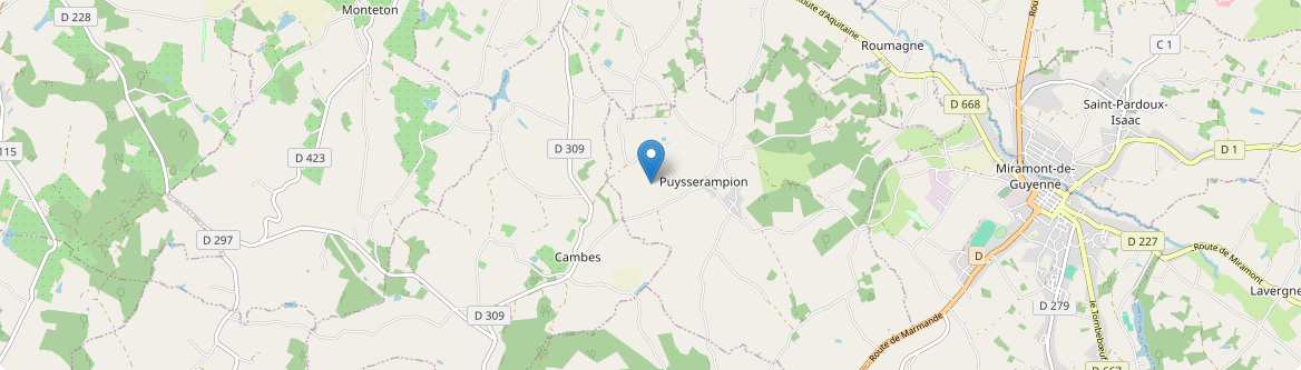 Puysserampion - Carte